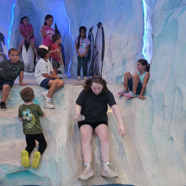 EEE children slipping and sliding